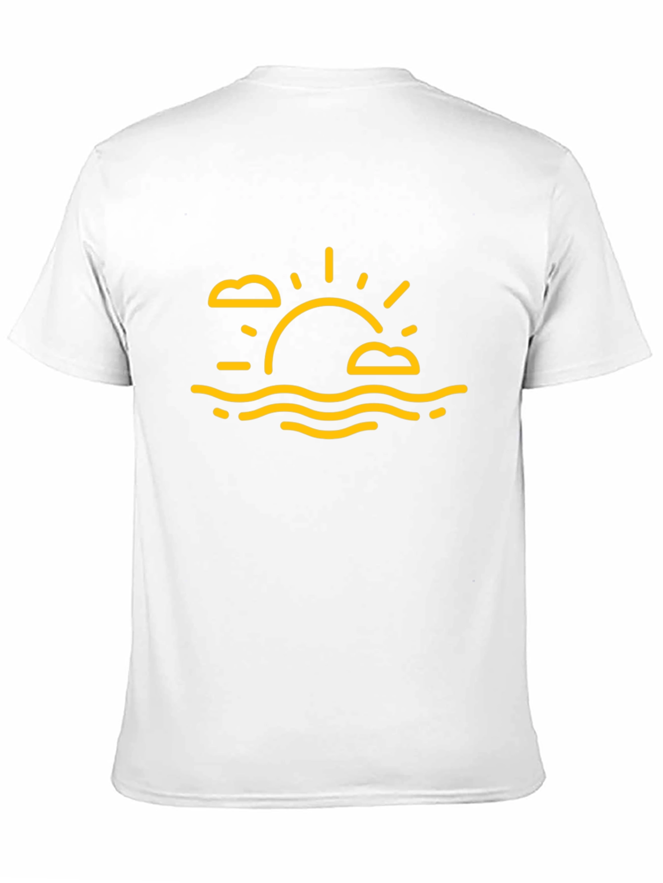 Sunset Graphic Tee - Relaxed Fit Black T-Shirt