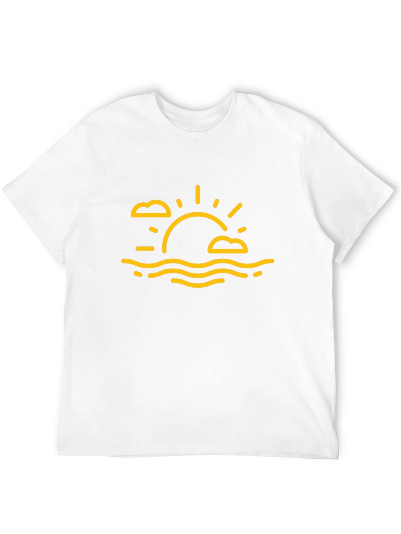 Sunset Graphic Tee - Relaxed Fit Black T-Shirt