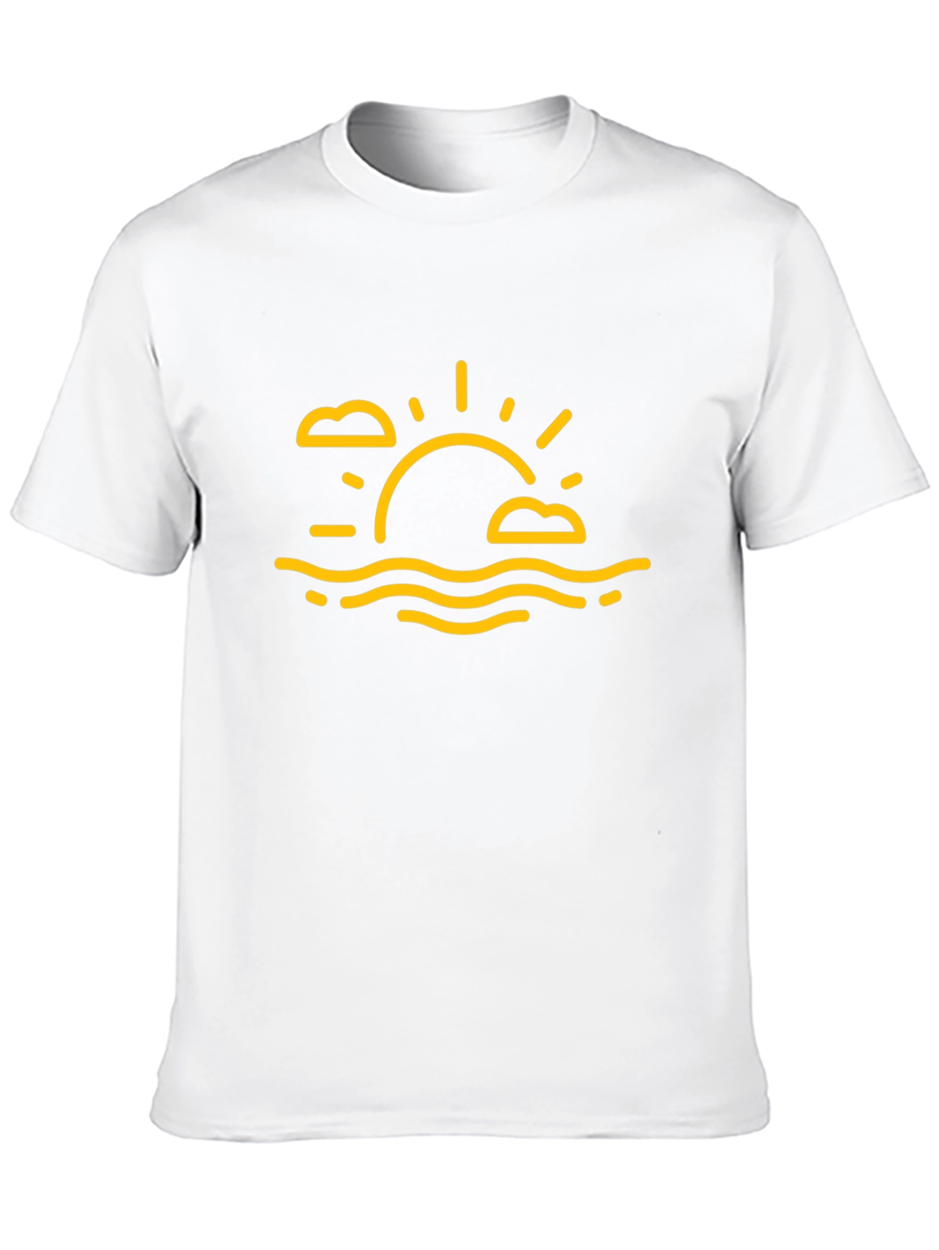 Sunset Graphic Tee - Relaxed Fit Black T-Shirt