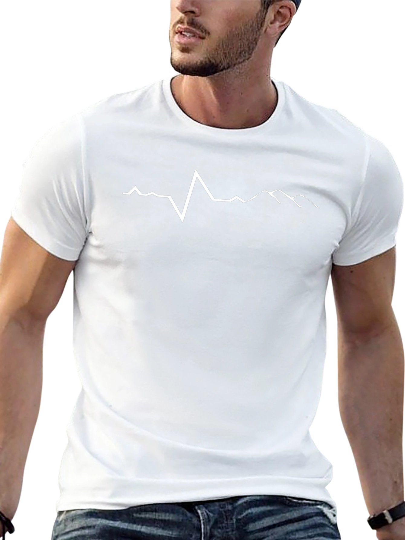 Mountain Heartbeat T-Shirt - Black