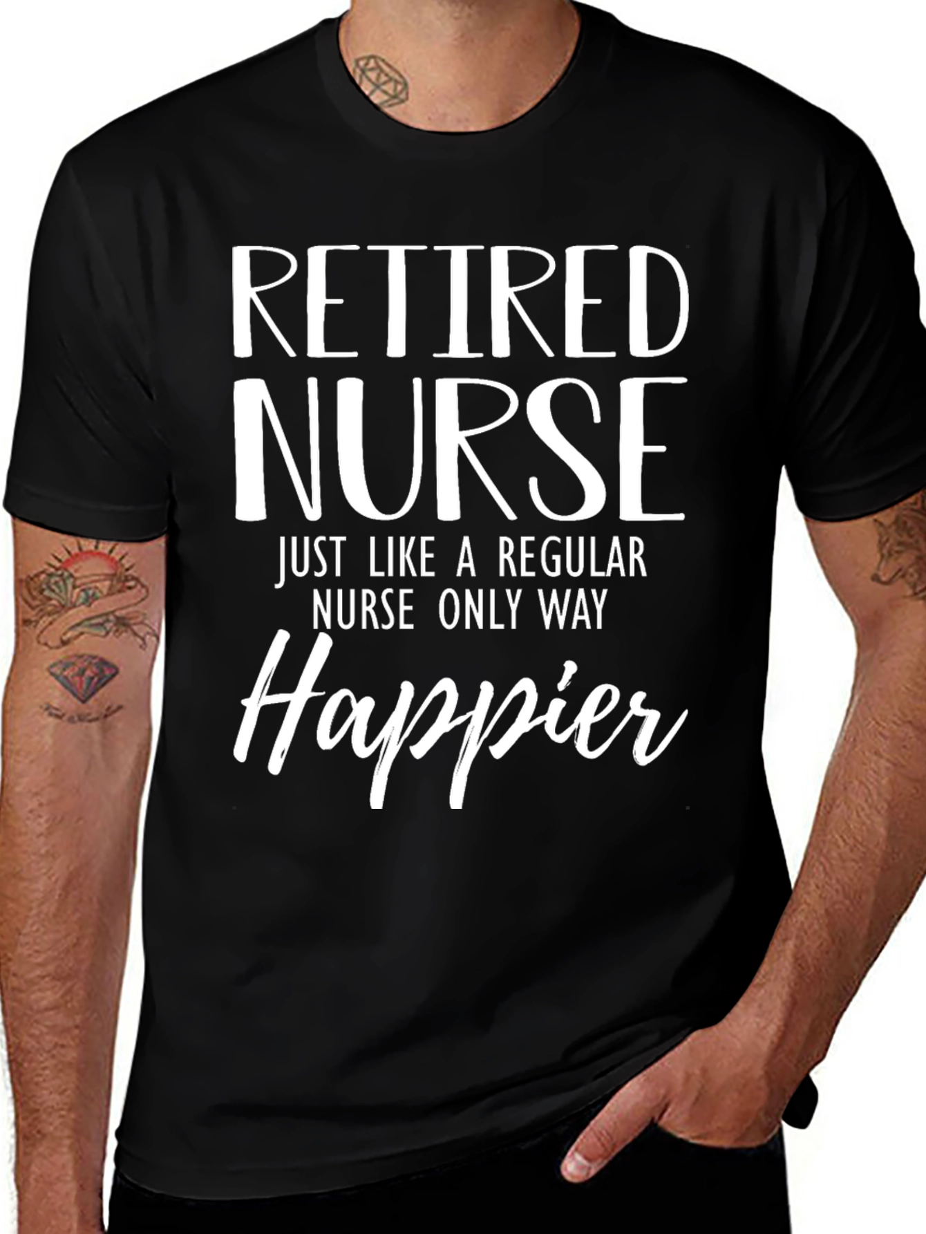 Retired Nurse Happier T-Shirt