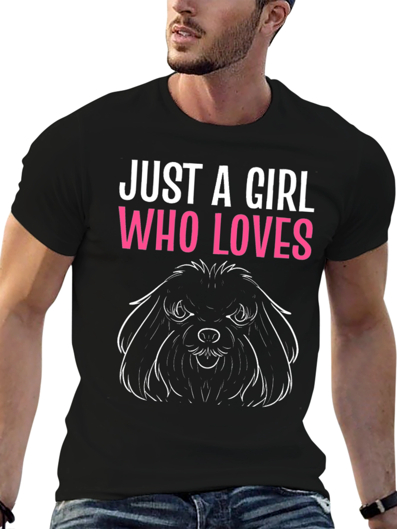 Dog Lover T-Shirt - Just A Girl Who Loves