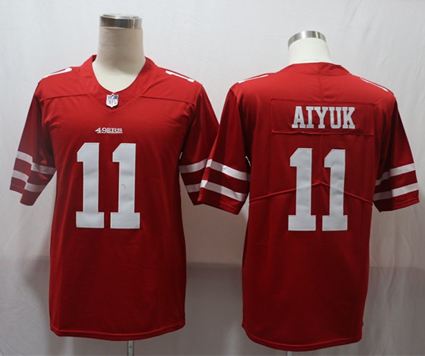 Men's San Francisco 49ers Brandon Aiyuk #11 Red Game Jerseys