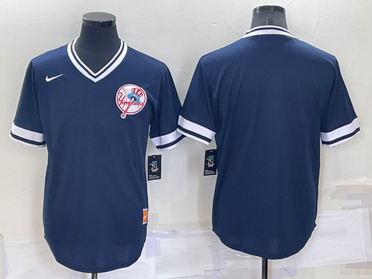 Men's New York Yankees Navy Cooperstown Collection Blank Jerseys
