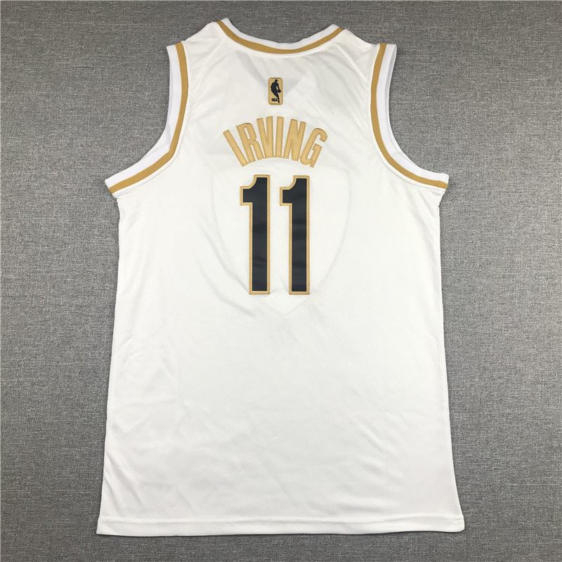 Men's Brooklyn Nets Kyrie Irving #11 White Swingman Player Jerseys