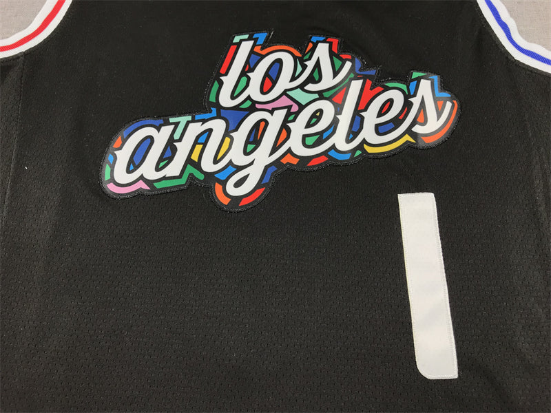 Men's LA Clippers James Harden #1 Black 2022/23 Swingman Jerseys - City Edition