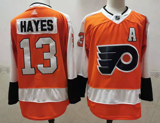 Men's Philadelphia Flyers Kevin Hayes #13 Orange Player Jerseys
