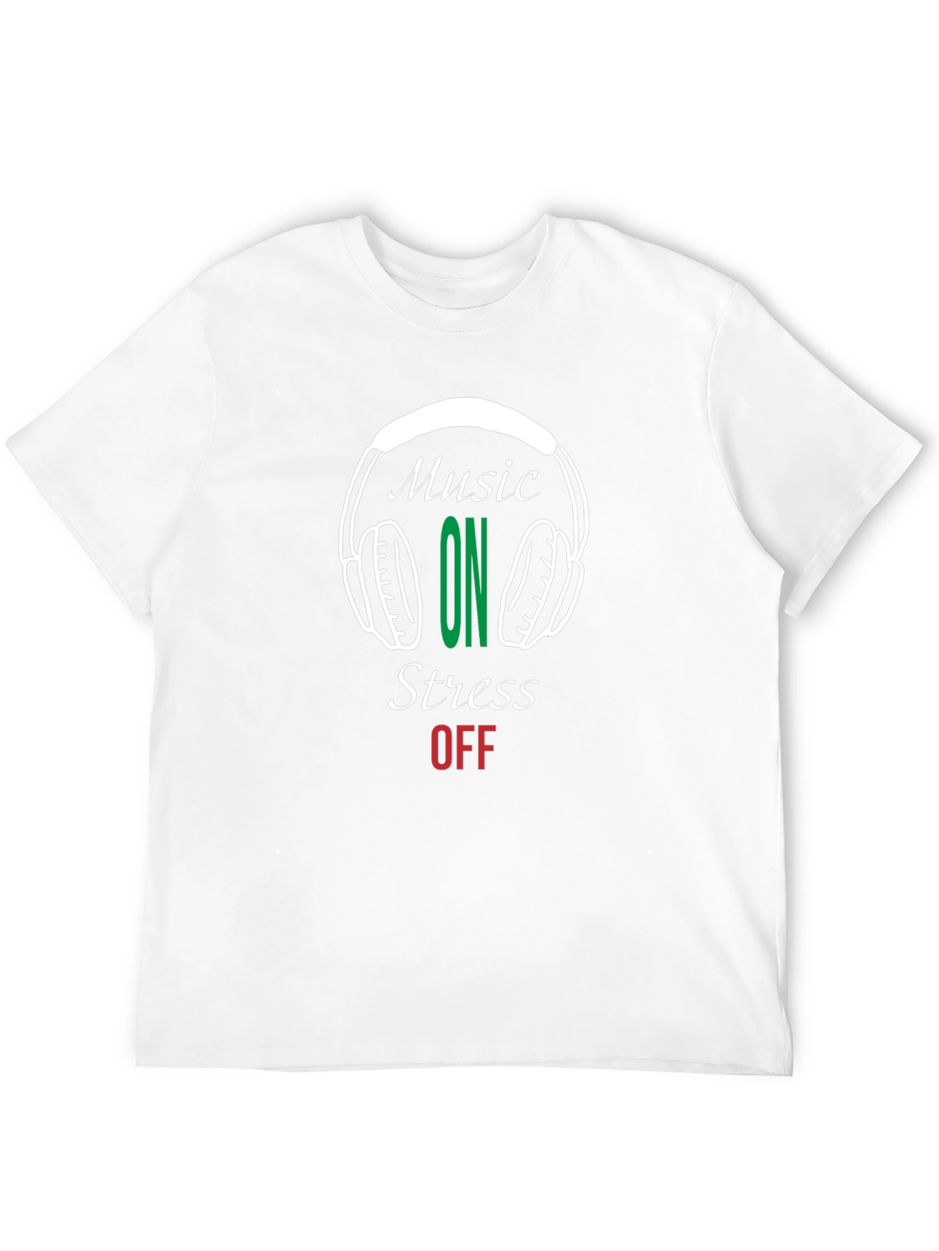 Music On Stress Off Graphic Tee