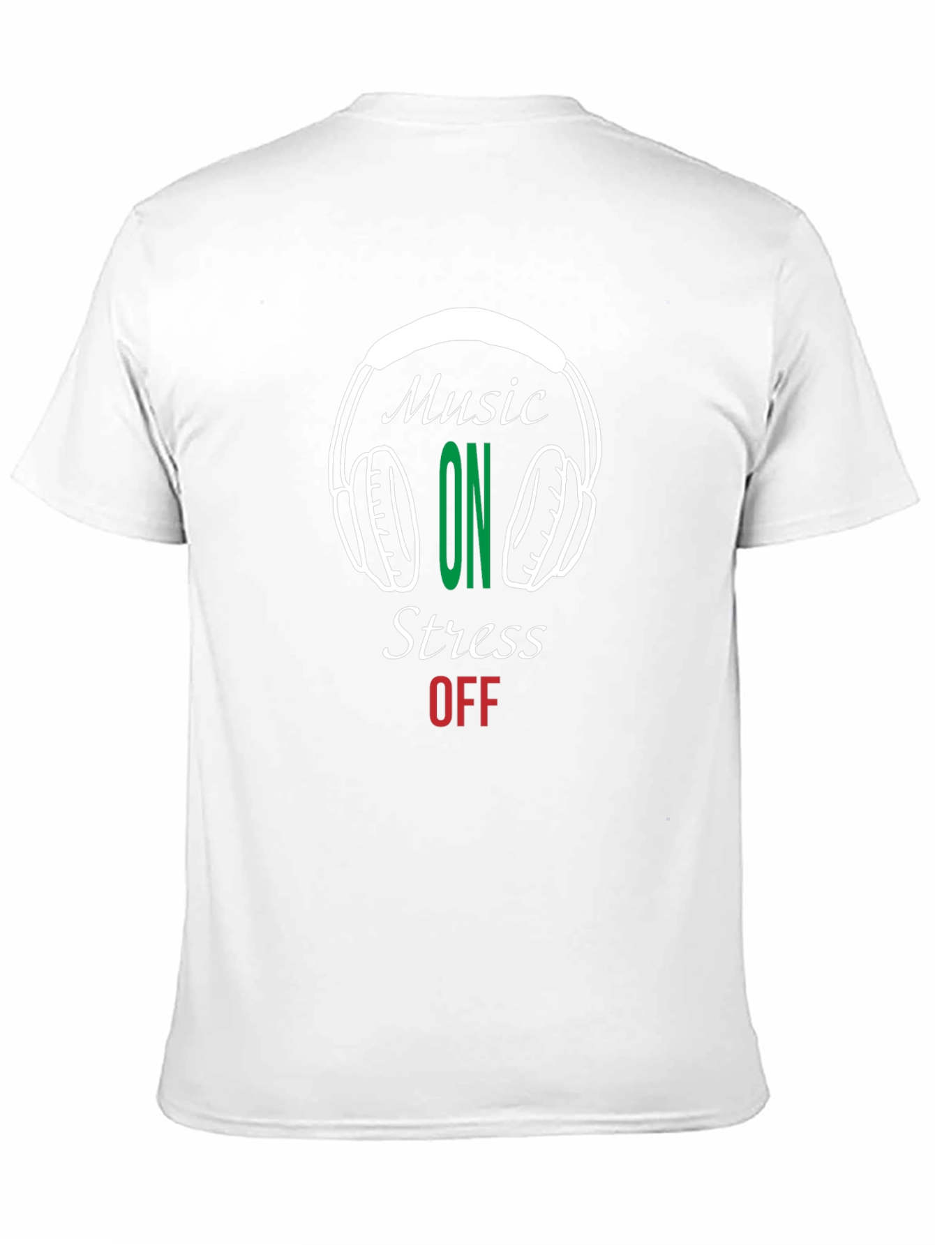 Music On Stress Off Graphic Tee