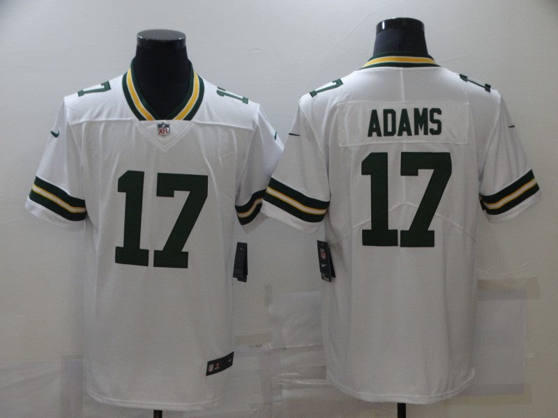 Men's Green Bay Packers Davante Adams #17 White Team Game Jerseys