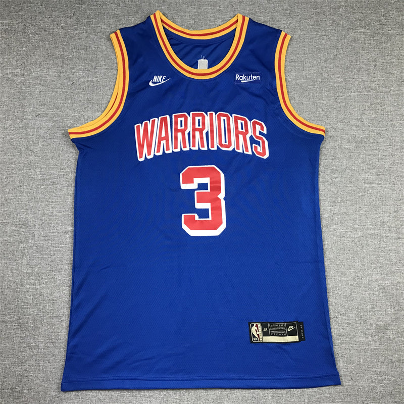 Men's Golden State Warriors Jordan Poole #3 Blue Classic Player Jerseys