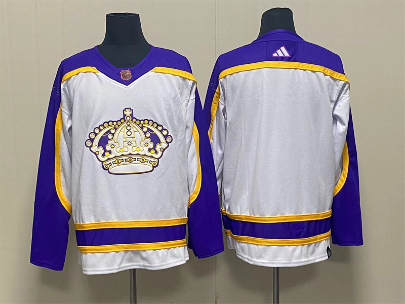 Men's Los Angeles Kings White Blank Jerseys
