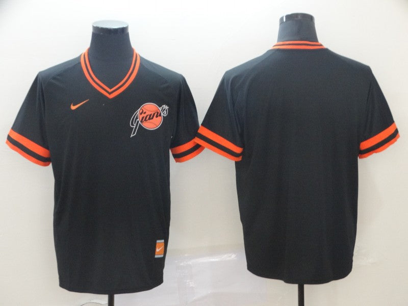 Men's San Francisco Giants Black Replica Blank Jerseys