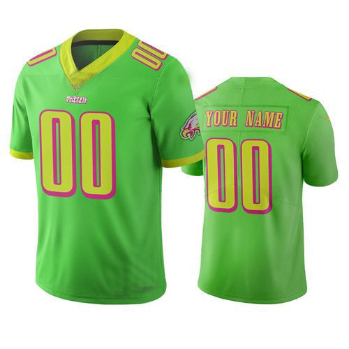 Custom1 Philadelphia Eagles Green Vapor Limited City Edition Jerseys Stitched American Football Jerseys