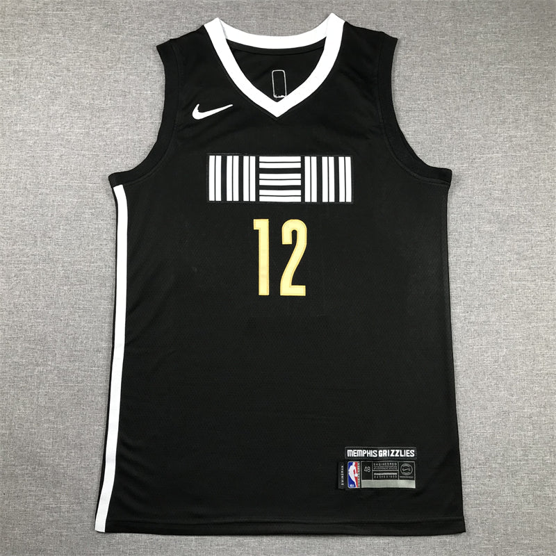 Men's Memphis Grizzlies Ja Morant #12 Black 2023/24 Swingman Jerseys - City Edition