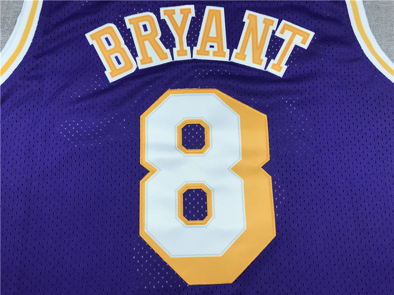 Men's Los Angeles Lakers Kobe Bryant 1996-97 Purple Hardwood Classics Authentic Jerseys