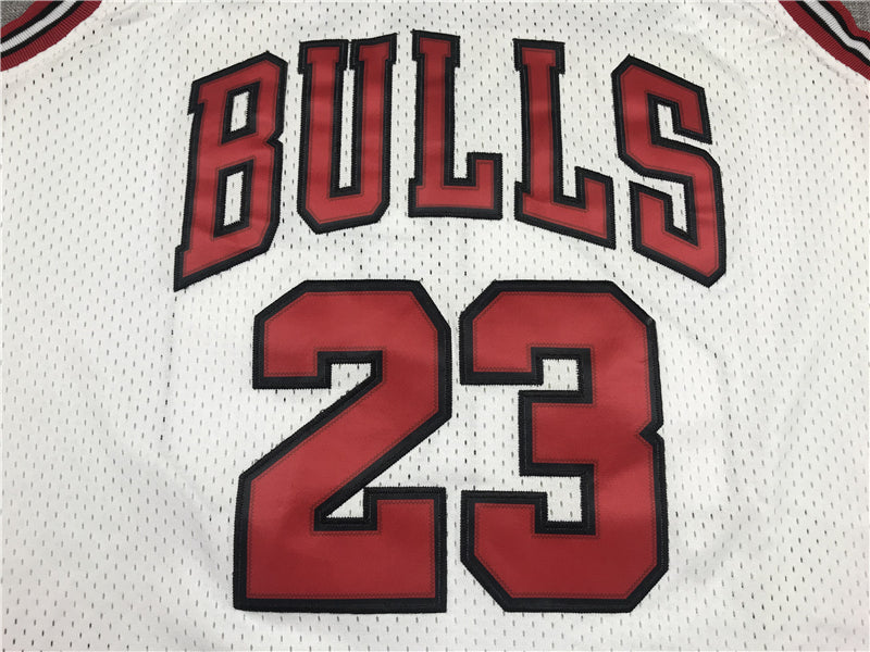 Men's Chicago Bulls Michael Jordan #23 White 1998 All Star Hardwood Classics Authentic Jerseys