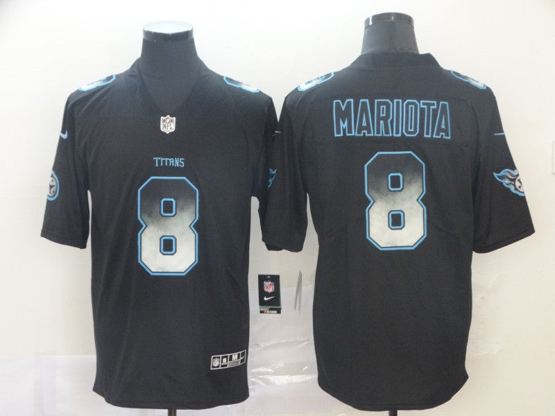 Men's Tennessee Titans Marcus Mariota #8 Black Player Jerseys