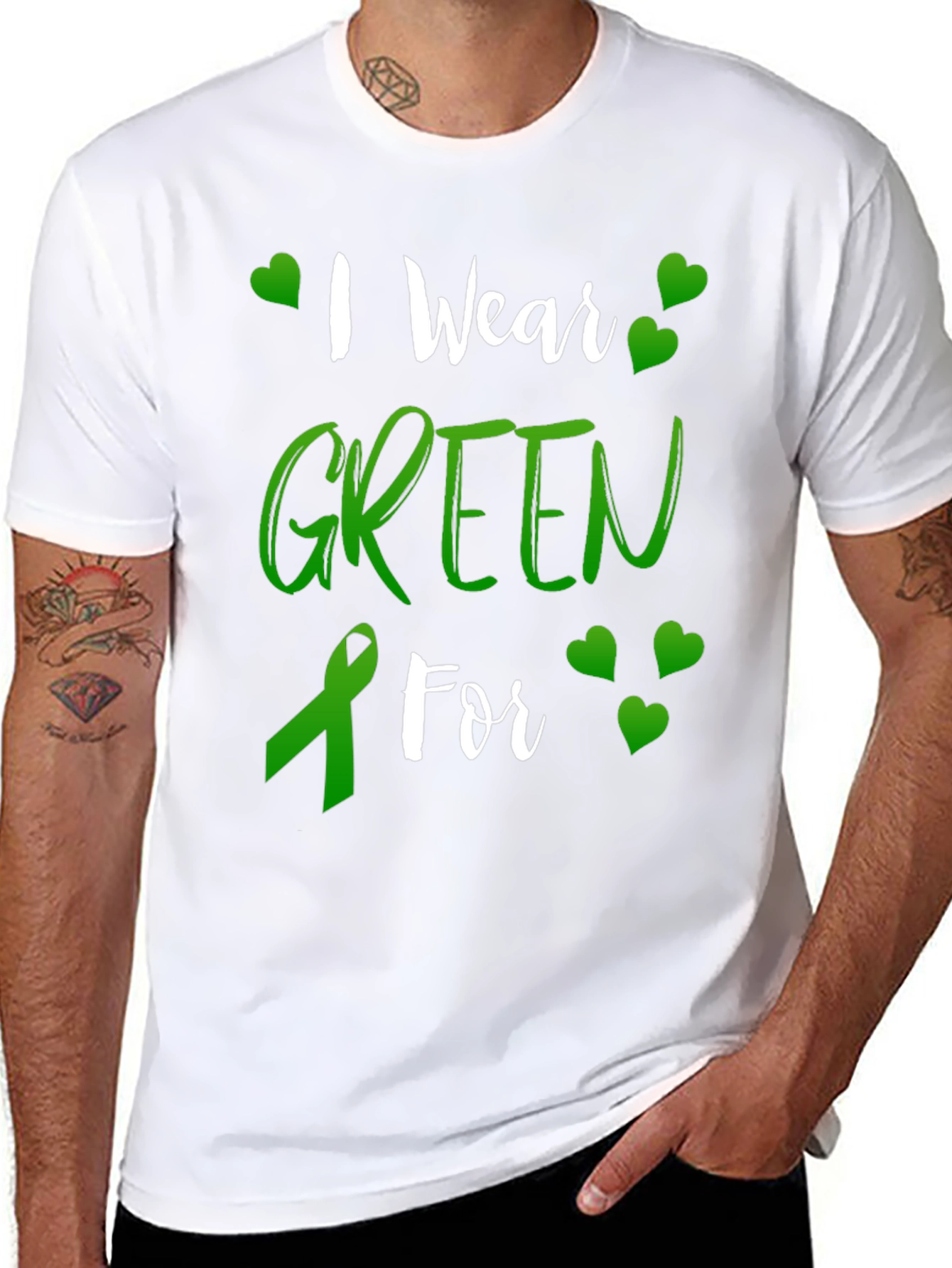 I Wear Green For Awareness T-Shirt