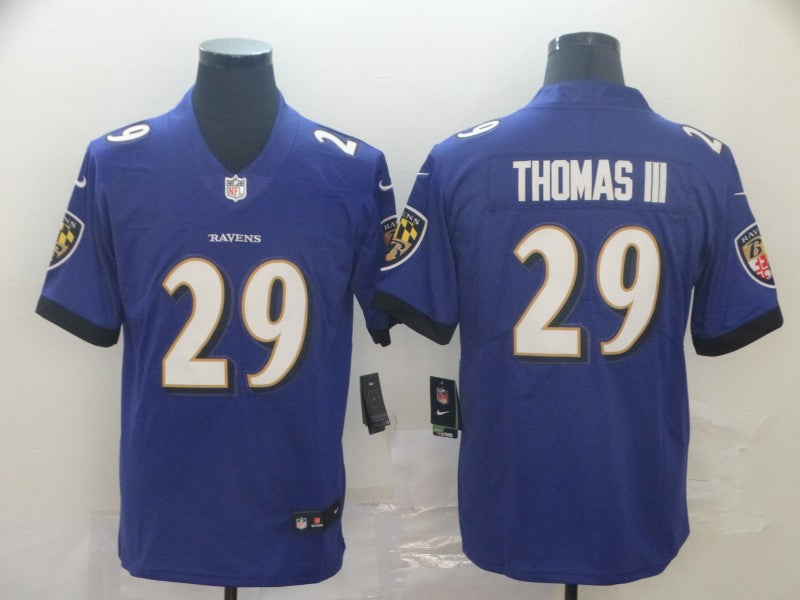 Men's Baltimore Ravens Earl Thomas III #29 Purple Game Jerseys