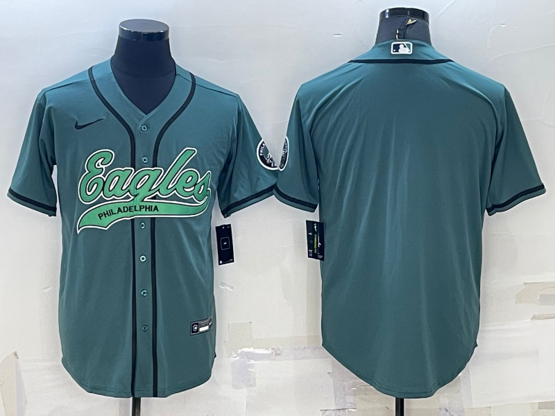 Men's Philadelphia Eagles Midnight Green Blank Jerseys