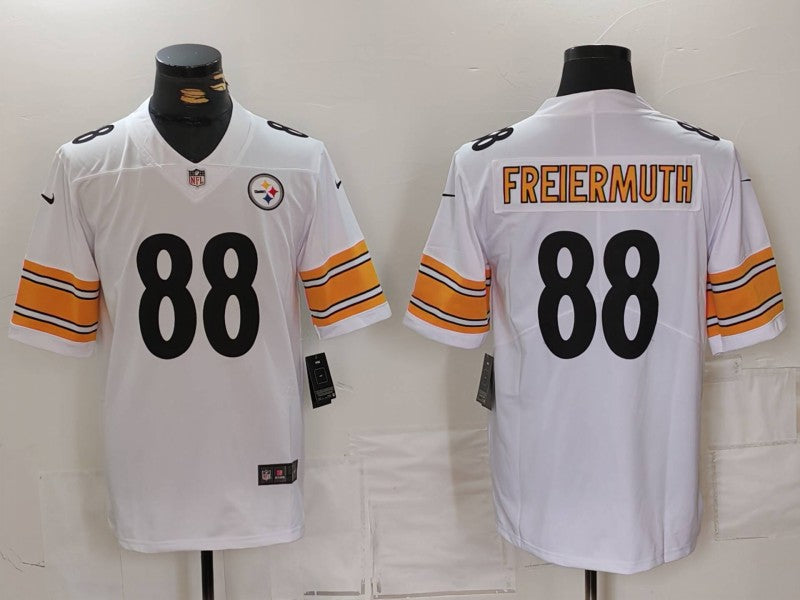 Men's Pittsburgh Steelers Pat Freiermuth #88 White Game Jerseys