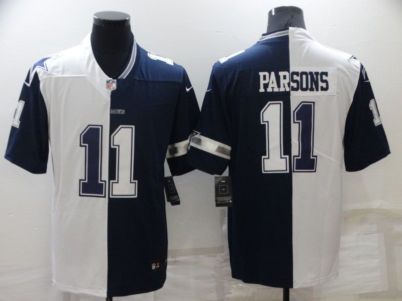 Men's Dallas Cowboys Micah Parsons #11 White/Navy Game Jerseys