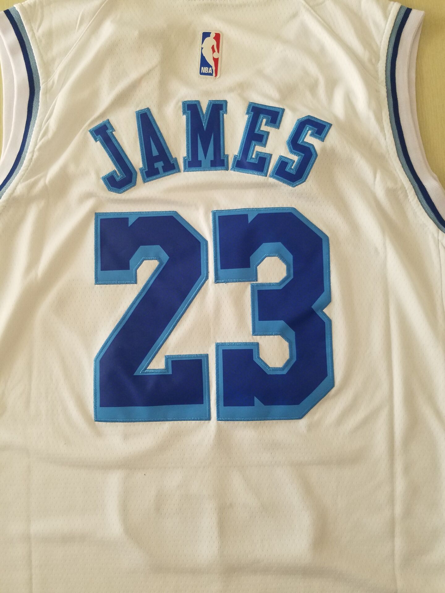 Men's Los Angeles Lakers LeBron James #23 White Swingman Player Jerseys