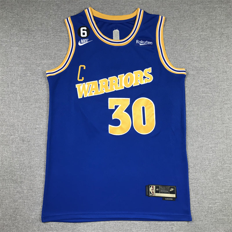 Men's Golden State Warriors Stephen Curry #30 Blue 2022/23 Swingman Jerseys - Classic Edition