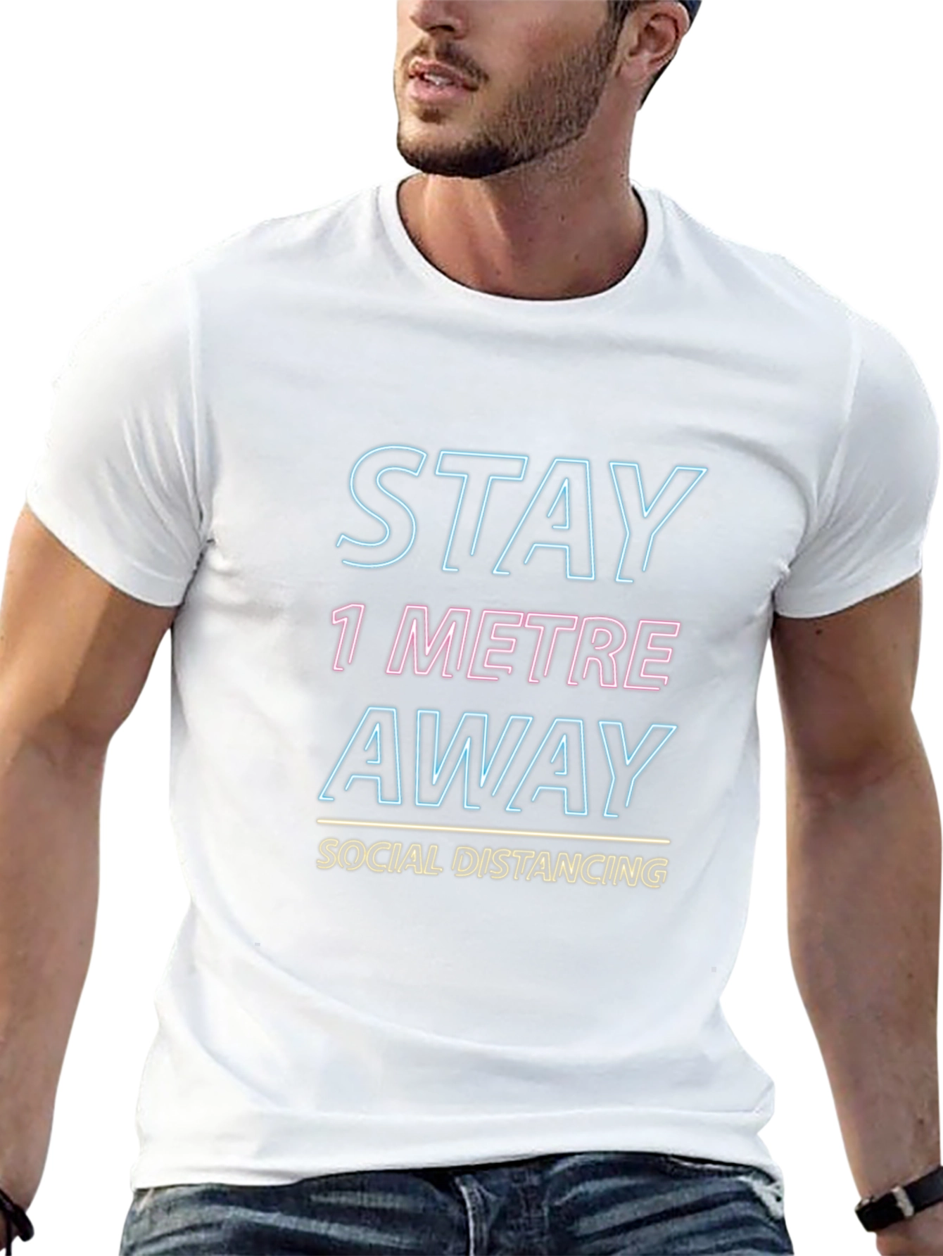 Stay Away Social Distancing Graphic T-Shirt