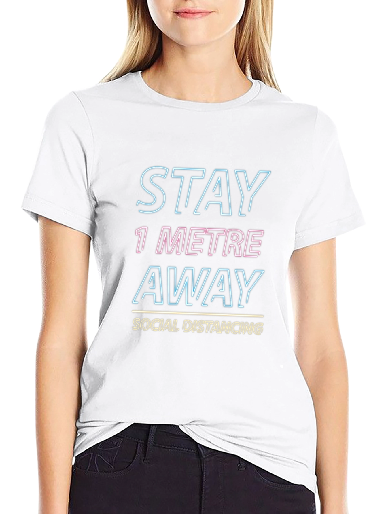 Stay Away Social Distancing Graphic T-Shirt