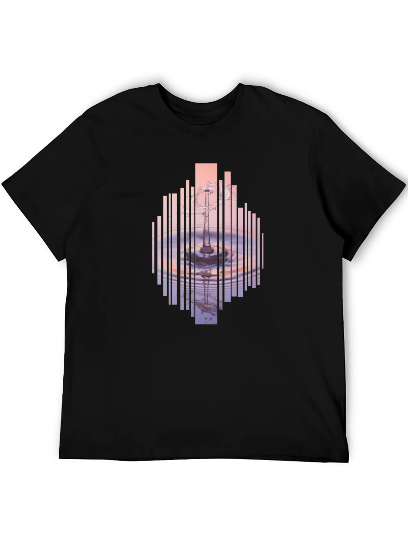 Abstract Water Ripple Graphic T-Shirt