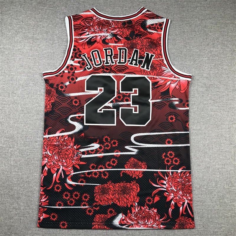 Men's Chicago Bulls Michael Jordan #23 Year of Rabbit Edition Hardwood Classics Swingman Jerseys