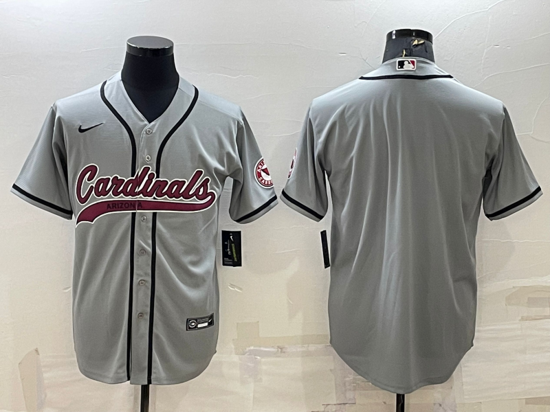 Men's Arizona Cardinals Gray Blank Jerseys
