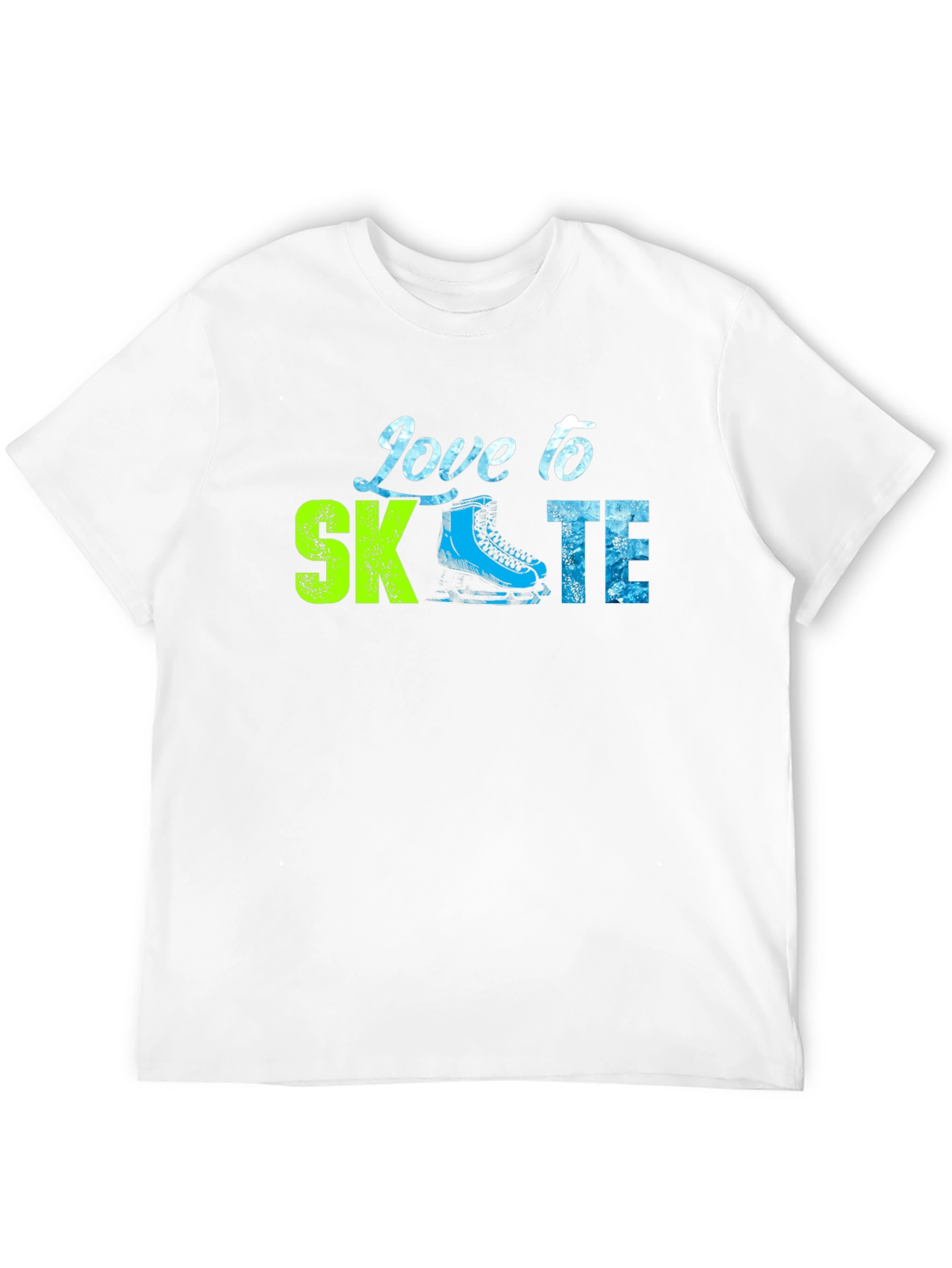 Love to Skate Graphic Tee - Black Cotton T-Shirt
