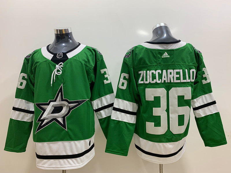 Men's Dallas Stars Mats Zuccarello #36 Green Breakaway Player Jerseys