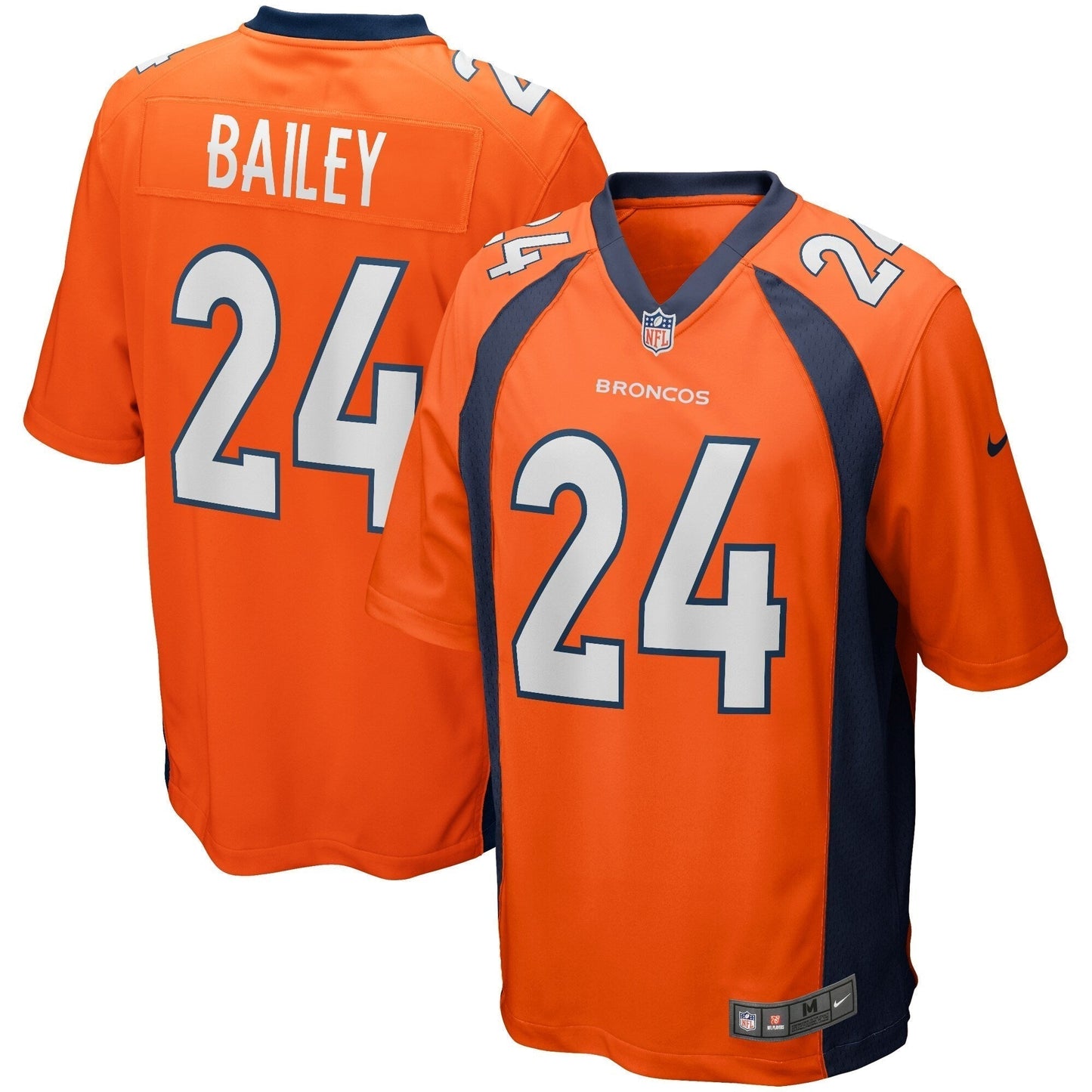Champ Bailey Denver Broncos Nike Game Retired   Jersey - Orange
