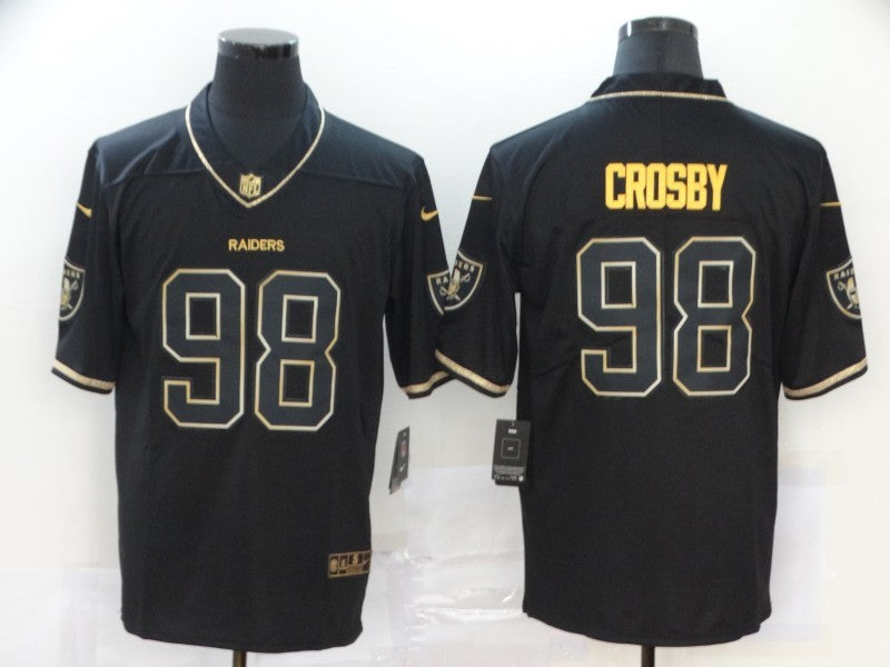 Men's Las Vegas Raiders Maxx Crosby #98 Black Game Jerseys