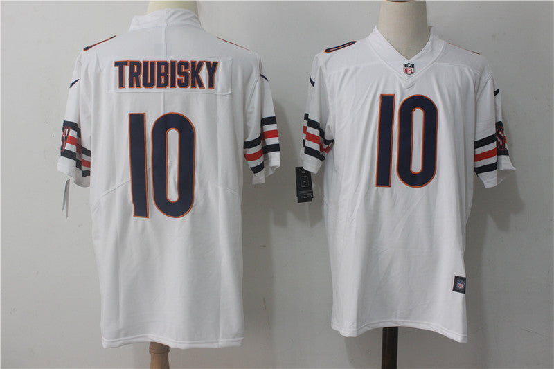 Men's Mitch Trubisky #10 Chicago Bears Season Jerseys White