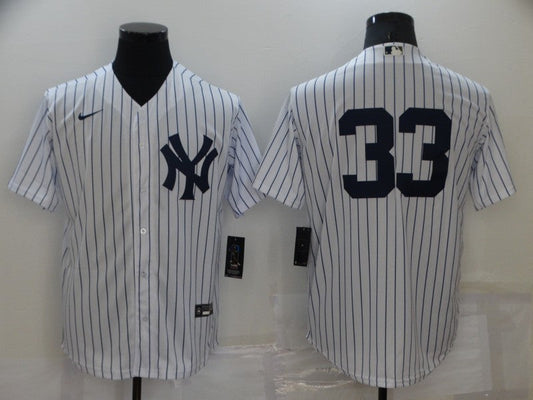 Men's New York Yankees Nick Swisher #33 White Replica Player Name Jerseys
