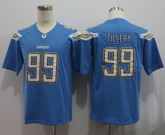 Men's Los Angeles Chargers Jerry Tillery #99 Blue Game Jerseys