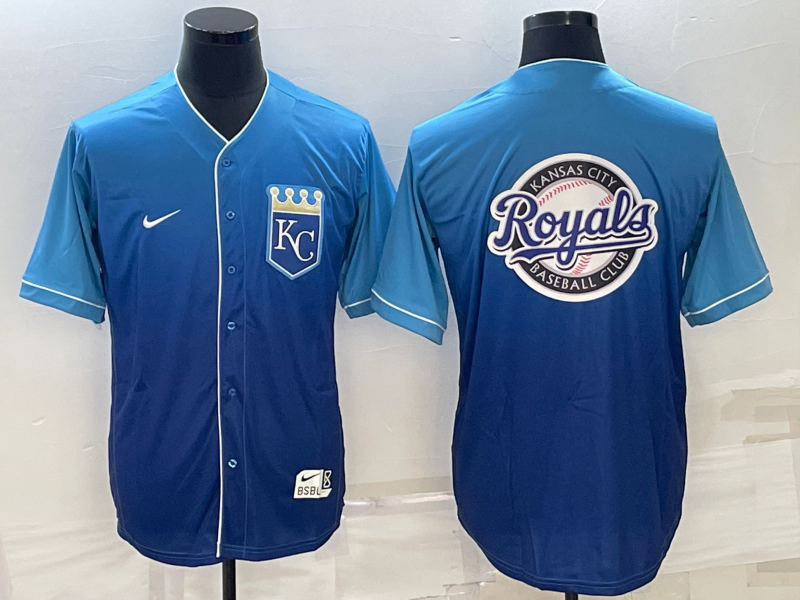 Men's Kansas City Royals Blue Authentic Player Jerseys