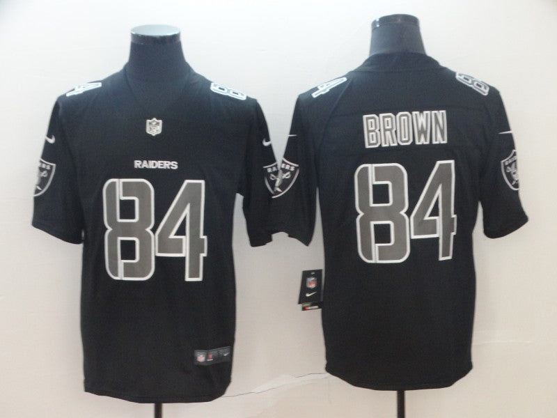 Men's Las Vegas Raiders Antonio Brown #84 Black Authentic Game Jerseys