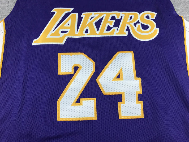 Men's Los Angeles Lakers Kobe Bryant #24 Purple 2007-08 Hardwood Classics Swingman Jerseys