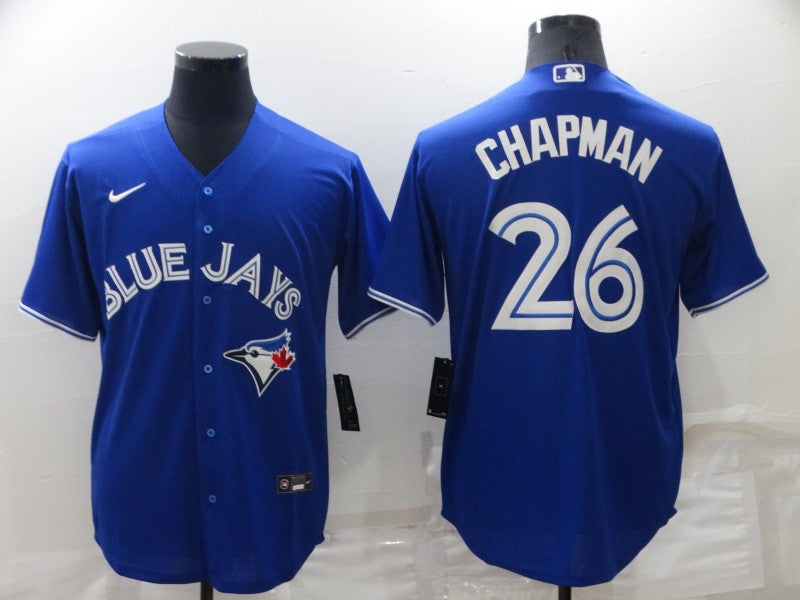 Men's Toronto Blue Jays Matt Chapman #26 Blue Replica Baseball Jerseys