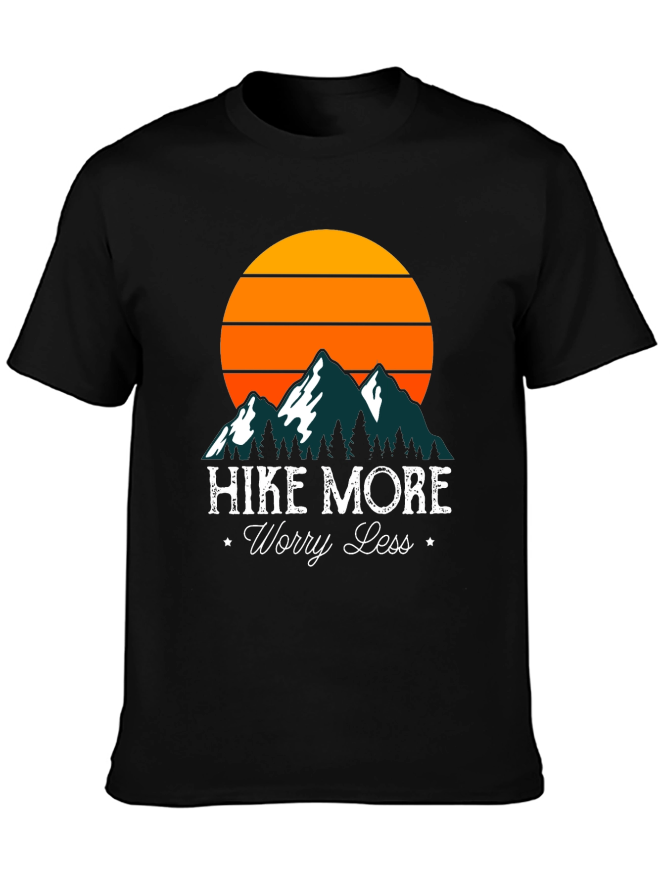Hike More Worry Less Graphic T-Shirt