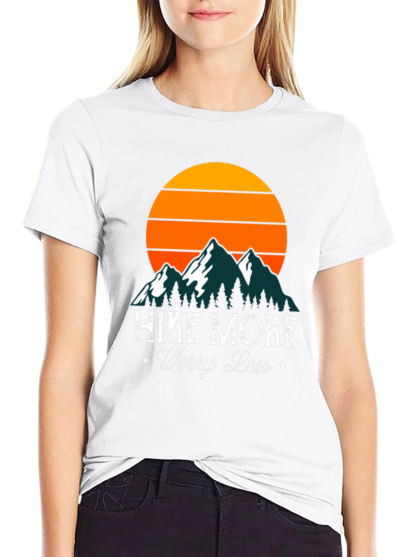 Hike More Worry Less Graphic T-Shirt