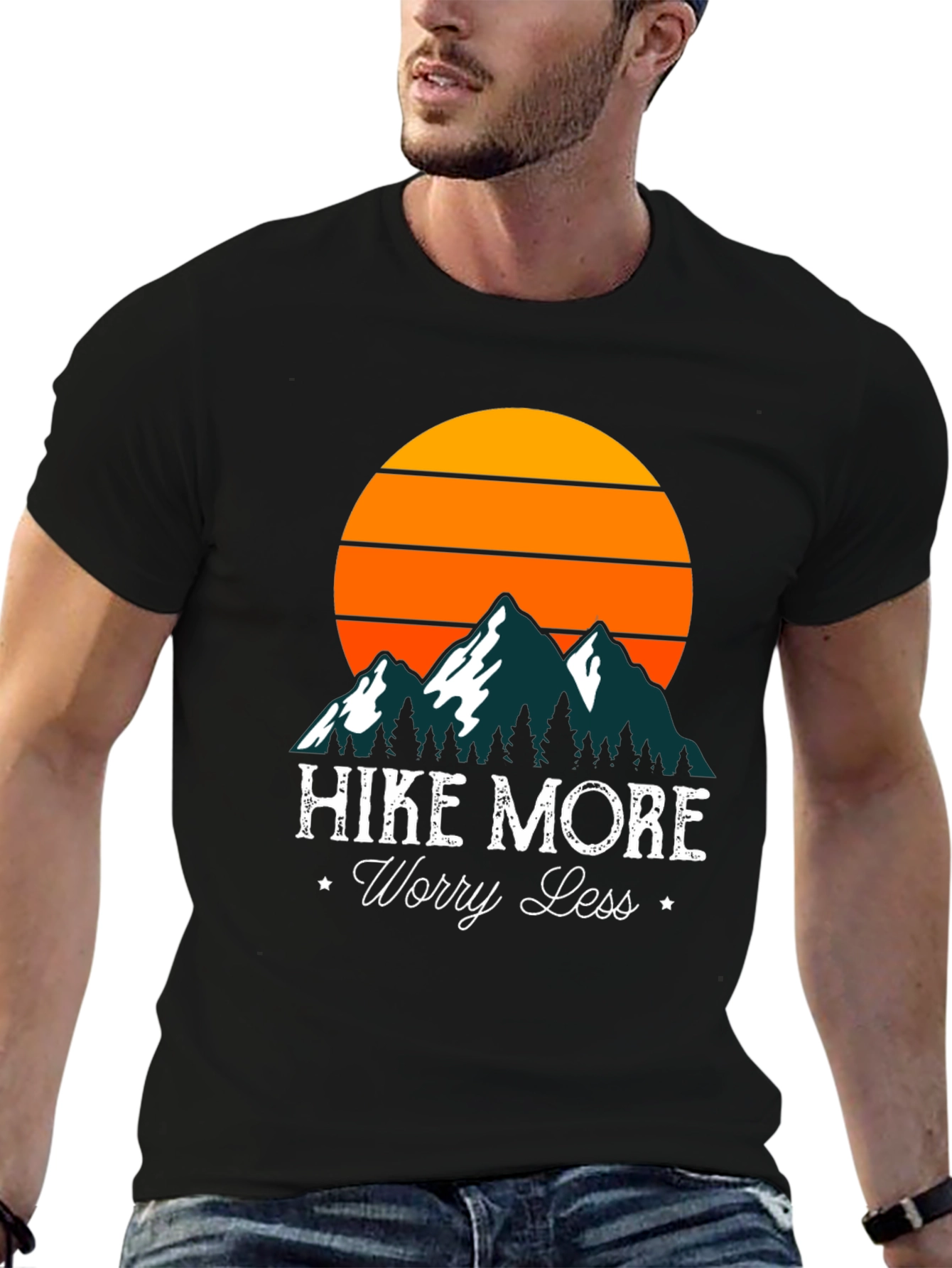 Hike More Worry Less Graphic T-Shirt