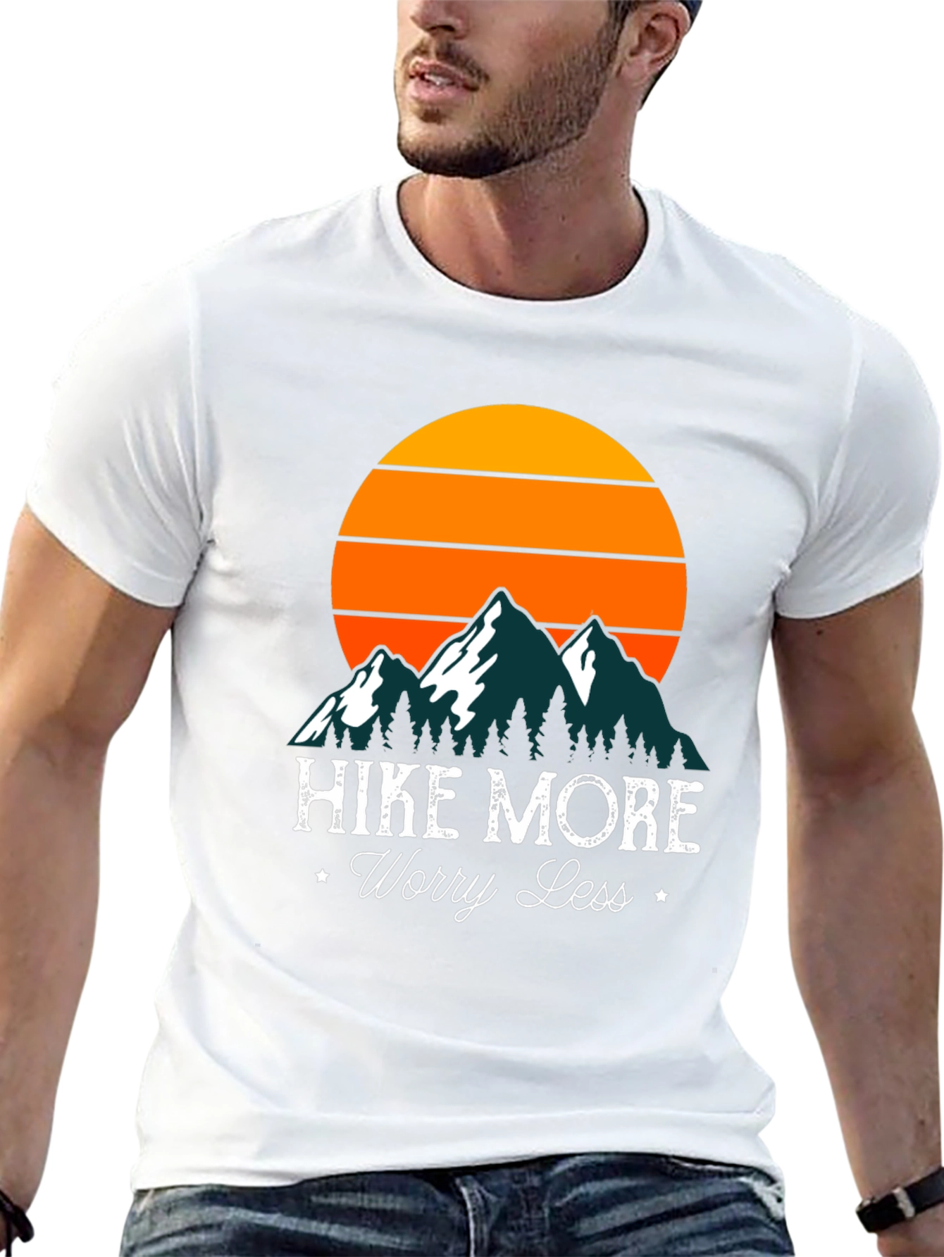 Hike More Worry Less Graphic T-Shirt