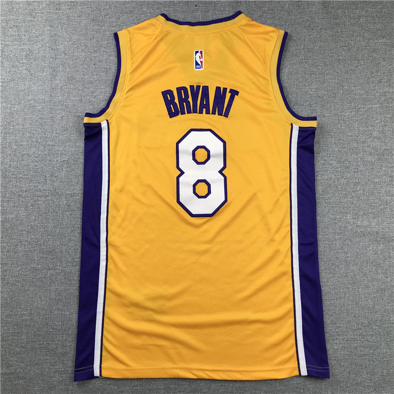 Men's Los Angeles Lakers Kobe Bryant Yellow #8 Swingman Player Jerseys